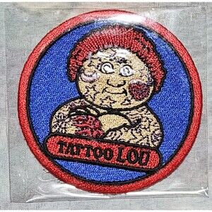 2022 Garbage Pail Kids Book Worms Series 1 Sew on Patch - Tattoo Lou